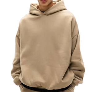 Sudadera Unisex Extra Grande de Felpa, 350 Gramos, Hombros Caídos, Color Liso, Estética Minimalista, para Estar en Casa, con Logotipo, 100% Algodón - Product Image 1