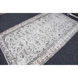 พรมวินเทจตุรกีขนาด 5.1x8.2 ฟุต พรมขนาดใหญ่ พรมขนสัตว์สีเบจ - Product Image 2