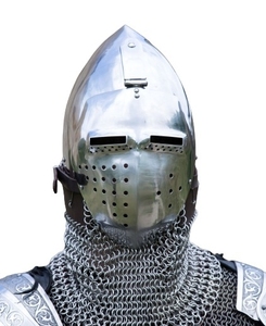 Casque de sport assis, casque aigre, Costume de renaissance médiéval, armure, articles cadeaux faits à la main - Product Image 1