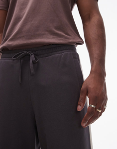 Pantalones de hombre de algodón 100% de alta calidad con logotipo impreso personalizado, pantalones de chándal holgados lavados personalizados con Jogger lateral para hombre - Product Image 6