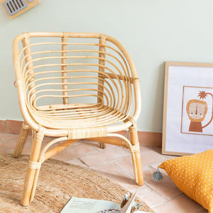 High Quality Rattan Furniture <b>Chairs</b> <b>for</b> <b>Small</b> Children Toddler Kids Handmade Table and Indoor Seating <b>Chair</b> Set - Product Image 5