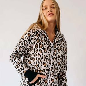 Mono estampado suave y acogedor para mujer, perfecto para descansar y acostarse, elegante y cómodo - Product Image 5