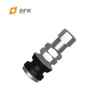 Valve de pneu tubeless pour moto DFK, en acier inoxydable/laiton, ajustement universel, certifiée ISO9001, personnalisable OEM/ODM, voitures, motos