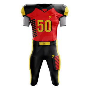 Uniforme de fútbol americano de manga corta personalizado de la mejor calidad Venta caliente en línea ropa transpirable - Product Image 2