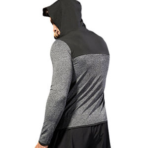 Sudadera CON CAPUCHA DE LICRA y poliéster con cremallera para hombre, logotipo personalizado de calidad superior, diseño bordado impreso, ajuste Atlético - Product Image 5