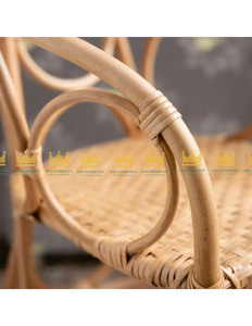 เก้าอี้หวายธรรมชาติสำหรับเด็กใช้ในห้องนั่งเล่นกลางแจ้งเก้าอี้เรียนสำหรับโต๊ะเครื่องแป้งสำหรับเด็ก - Product Image 3