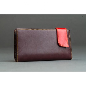 Genuine Leather Women's <b>Wallet</b> with Blocking Button Close Purse Womens Purse for <b>Wallets</b> - Product Image 2