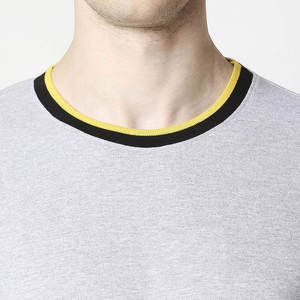 Camiseta de cuello redondo de alta calidad para hombre, ropa de verano de manga corta hecha a medida, camisetas de estilo Hip Hop - Product Image 5