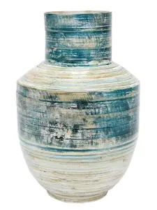 Hot New Design Seagrass Spun Bambou Vases À Fleurs Vase En Verre Pour La Décoration Intérieure En Gros Bon Prix Vaisselle Table Alimentaire - Product Image 2