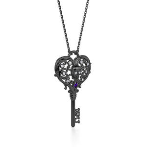 Collar con Colgante de Calavera de Plata de Ley con Diseño Romántico de Amor Eterno Jeulia - Product Image 2