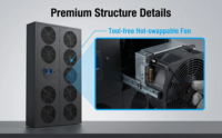 Ventilateur de refroidissement de précision W-TEL DC avec pompe pour les baies de serveurs de centre de données, mini-ventilateur à montage sur porte haute efficacité, capacité de refroidissement de 70 kW
