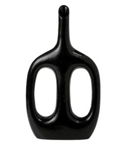 Otilia Glossy <b>Black</b> <b>Vase</b> - Product Image 3
