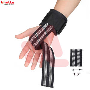 Sangles de poignet en néoprène de haute qualité OEM pour l'haltérophilie Logo personnalisé Équipement de levage de gymnastique Matériau en coton résistant - Product Image 4