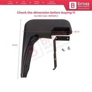 บังโคลนหน้าขวา BSP1229-2 สำหรับรถตู้ Transit MK6 MK7 Tourneo ปี 2000-2014 รุ่น 1549539 - Product Image 6