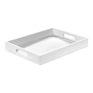 Bandeja para servir de madera natural con asas, plato de decoración otomana rectangular, artículos para el hogar, venta al por mayor de Vietnam - Product Image 3