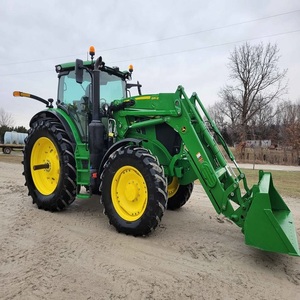 Achetez le tracteur agricole diesel JOHN DEERE 6R 195 4RM avec moteur, boîte de vitesses et pompe - Matériel agricole à haute productivité - Product Image 4