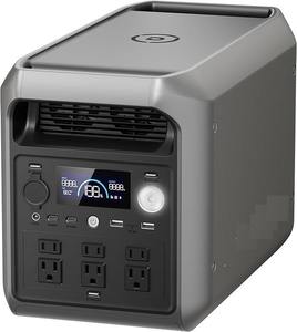 Nouvelle station d'alimentation portable 2048Wh, lithium-ion semi-solide sécurisée, 3300W de puissance de pointe, sortie AC 2200W, port RV, 6 ports, 41lb - Product Image 2