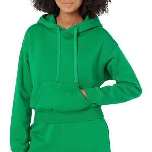 Sweat à capuche tendance pour femmes, pour un style décontracté, en coton doux, sweat à capuche court élégant pour femmes, fournisseur en gros - Product Image 1