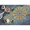 Christmas Decorative and Leaves Design Beaded <b>Runner</b> Placemat <b>Dining</b> <b>Table</b> Fancy Mat Handmade Decorative <b>Runners</b> for Wedding - Product Image 2