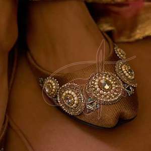 Best Selling Hot Product Women <b>Khussa</b> Fashion Trend Printed Anti-Slippery High Quality Customizable Low MOQ New Design - Product Image 6