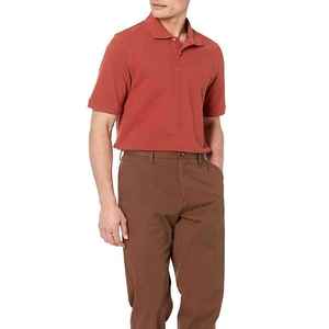 Polo de golf pour homme avec broderie personnalisée T-shirts unis à manches courtes décontractés fabriqués à partir de coton 100% - Product Image 6