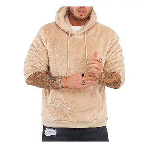 Pull en molleton Sherpa surdimensionné pour homme en gros, 100% coton, uni, teint, haut de sport, logo personnalisable, fermeture éclair, design uni - Product Image 2