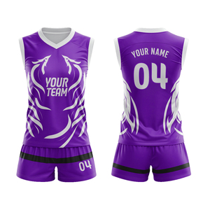 Uniforme de Voleibol Profesional de Alta Calidad DANZY SPORTS ODM, Impresión Personalizada, 100% Poliéster, Secado Rápido, Transpirable, Diseño Nuevo de 280g - Product Image 6