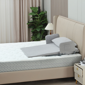 Cablato a distanza luce grigio tessuto confortevole sensazione di colore schienale elettrico per gli anziani - Product Image 2