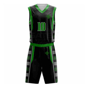 Ensembles de maillots de basket-ball 100% polyester respirants - Haute qualité, fabrication sur mesure avec un nouveau design, couleurs et tailles personnalisées, service OEM - Product Image 2