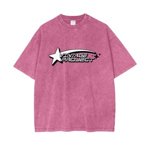 T-shirts pour hommes surdimensionnés en coton de qualité supérieure, délavés à l'acide, avec motifs graphiques, coupe ample, style décontracté, vente en gros - Product Image 6