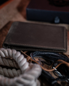 Full Grain Genuine <b>Leather</b> <b>Wallet</b> Crazy Horse <b>Men</b> Personalized Gift CHW-0064 - Product Image 3