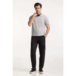 Suéter de Punto Liso Teñido para Hombre, 100% Algodón Transpirable, Manga Corta, Informal, Invierno, OEM, ODM, Marca Privada - Product Image 1
