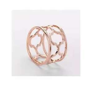 Anillo de Servilleta de Metal Premium con Diseño de Corona para Mesas de Hotel, Bodas y Fiestas a Precio Económico - Product Image 3