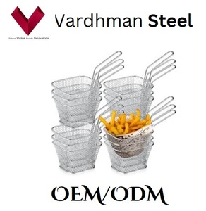 2025 top Selling Item <b>Stainless</b> <b>steel</b> frying basket, Metal frying basket, <b>Stainless</b> <b>steel</b> deep fryer basket, Frying mesh basket - Product Image 4