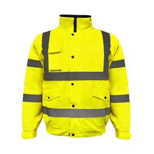 แจ็กเก็ตนิรภัยสำหรับผู้ชายเสื้อแจ็กเก็ตนิรภัยสำหรับผู้ชายสีทึบระบายอากาศได้ดีนุ่มสบายป้องกันริ้วรอย - Product Image 2