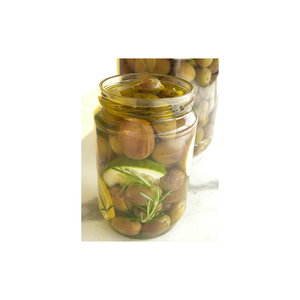 Aceitunas verdes en escabeche picantes infundidas con chiles y hierbas Un toque ardiente en un tratamiento clásico - Product Image 4