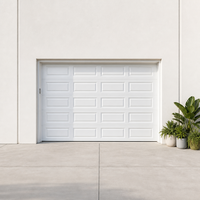 Portes de garage sectionnelles résistantes à la corrosion à commande à distance, prix de gros, pour usage résidentiel, maison individuelle, bâtiment commercial