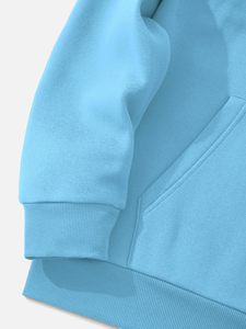 Coupe ample sweat à capuche surdimensionné épaules tombantes poids lourd Boxy Streetwear Logo personnalisé brodé bouffée impression usine approvisionnement en gros - Product Image 2