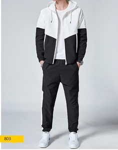 Conjunto Deportivo de Invierno de Alta Calidad para Hombre y Mujer, Talla Grande, Sudadera con Capucha y Pantalones Jogger, Forro Polar Técnico, Cortavientos Liso, Chándal Personalizado - Product Image 1