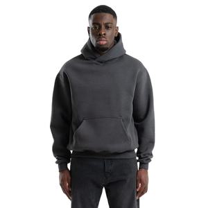 Haute qualité 100% coton poids lourd hommes sweats à capuche surdimensionnés 3D broderie Logo sérigraphie personnalisable hiver thermique - Product Image 1