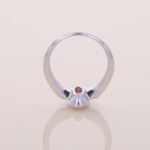Anillo de Lujo para Mujer en Oro Blanco y Rosa de 9K con Diamante Rosa Cultivado en Laboratorio de Corte Ovalado de 1.3ct y Baño de Rodio, Joyería Fina - Product Image 5