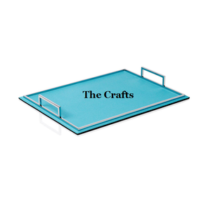 Plateau de service en bois et en cuir au design admirable pour la vaisselle de restaurant Plateau de service décoratif pour les meilleures ventes - Product Image 2