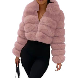 Chaqueta Corta de Piel Sintética para Mujer, Estilo Urbano, Cálida y Suave, Ropa de Abrigo Informal de Moda para Invierno, Títulos Largos Optimizados - Product Image 3