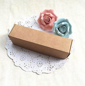 Caja Kraft de cartón marrón en blanco de 13,3*6,8*1,8 cm, cajas de embalaje de regalo, embalaje de jabón, caja de avión de artículo de almacenamiento - Product Image 4