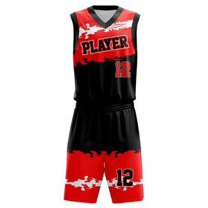 Uniformes de baloncesto de entrenamiento para adultos transpirables de alta calidad, uniformes de baloncesto de Color sólido hechos a medida - Product Image 2