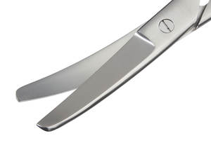 Juego de Instrumentos Quirúrgicos Renix International Instruments, Tijeras de Enterotomía Curvas con Hoja en Punta BLT de Acero Inoxidable de 180 mm - Product Image 5