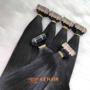Venta al por mayor de lujo de color natural cinta recta en extensiones de cabello crudo vietnamita con precio al por mayor - Product Image 1