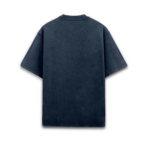 Camiseta de manga corta de algodón pesado de 230G para hombre, Camiseta holgada de algodón puro de Color sólido para hombre, camiseta de moda para hombre, Tops, ropa - Product Image 3