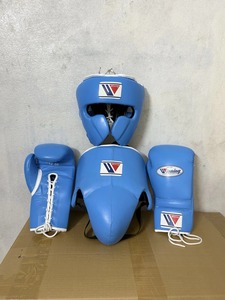 Winning Boxing Set Luxury Boxing <b>Gloves</b>, Headgear & Groin Guard with Custom Gothic Design - Product Image 2