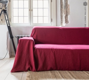 Europe-Style Linen <b>Sofa</b> Slipcover <b>for</b> Single-<b>seat</b> <b>Sofa</b> & Couch Washable Customizable Color Elastic Breathable Comfort - Product Image 1